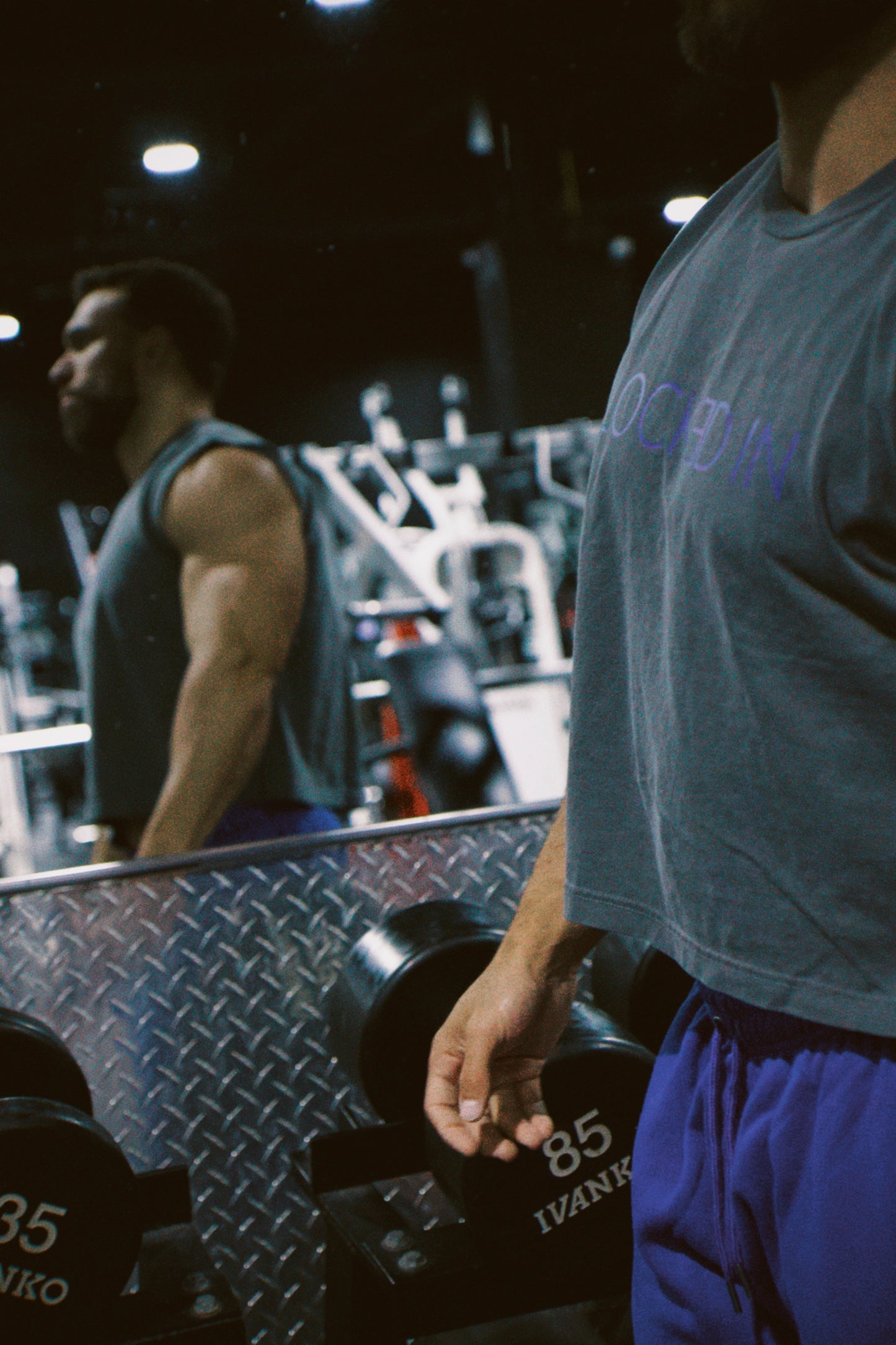"LOCKED IN" MUSCLE CROP-TOP TEES